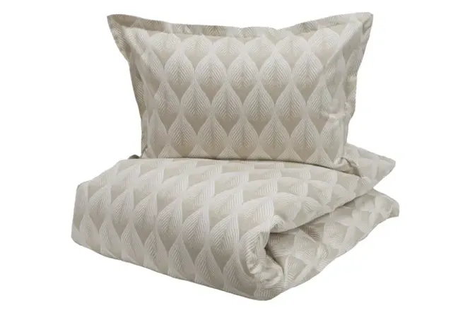 Hovedbilde Borås Cotton Roanne Sengesett Beige