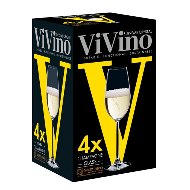 Hovedbilde Nachtmann Vivino Champagneglass 26 cl 4-pk