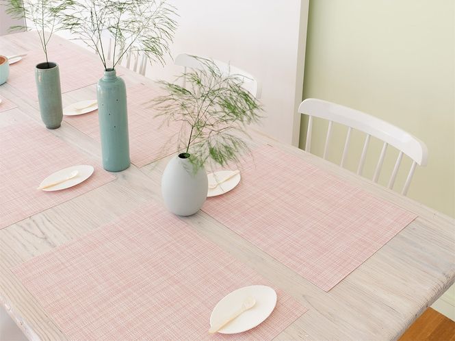 Hovedbilde Chilewich Mini Basketwave Blush 4stk