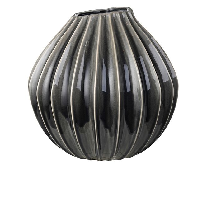 Hovedbilde Broste Copenhagen Wide Vase XL Smoke Grey