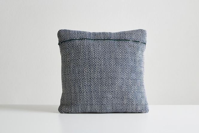 Hovedbilde Woud Pute Diamond Marineblå 43x43 cm