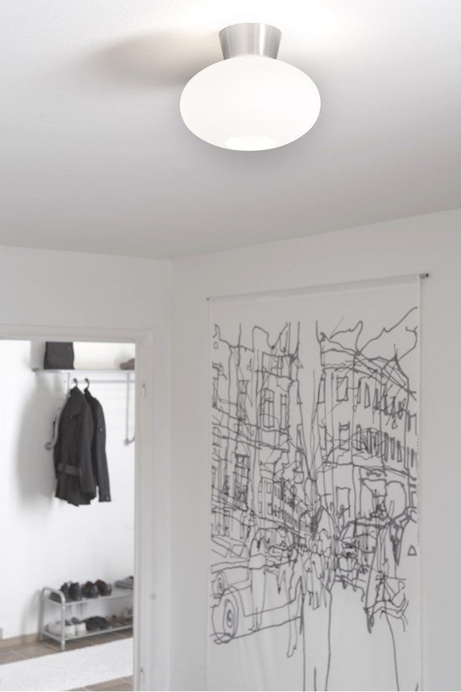 Belid Bullo Plafond Ø27cm E27 Mattsort Opalglass
