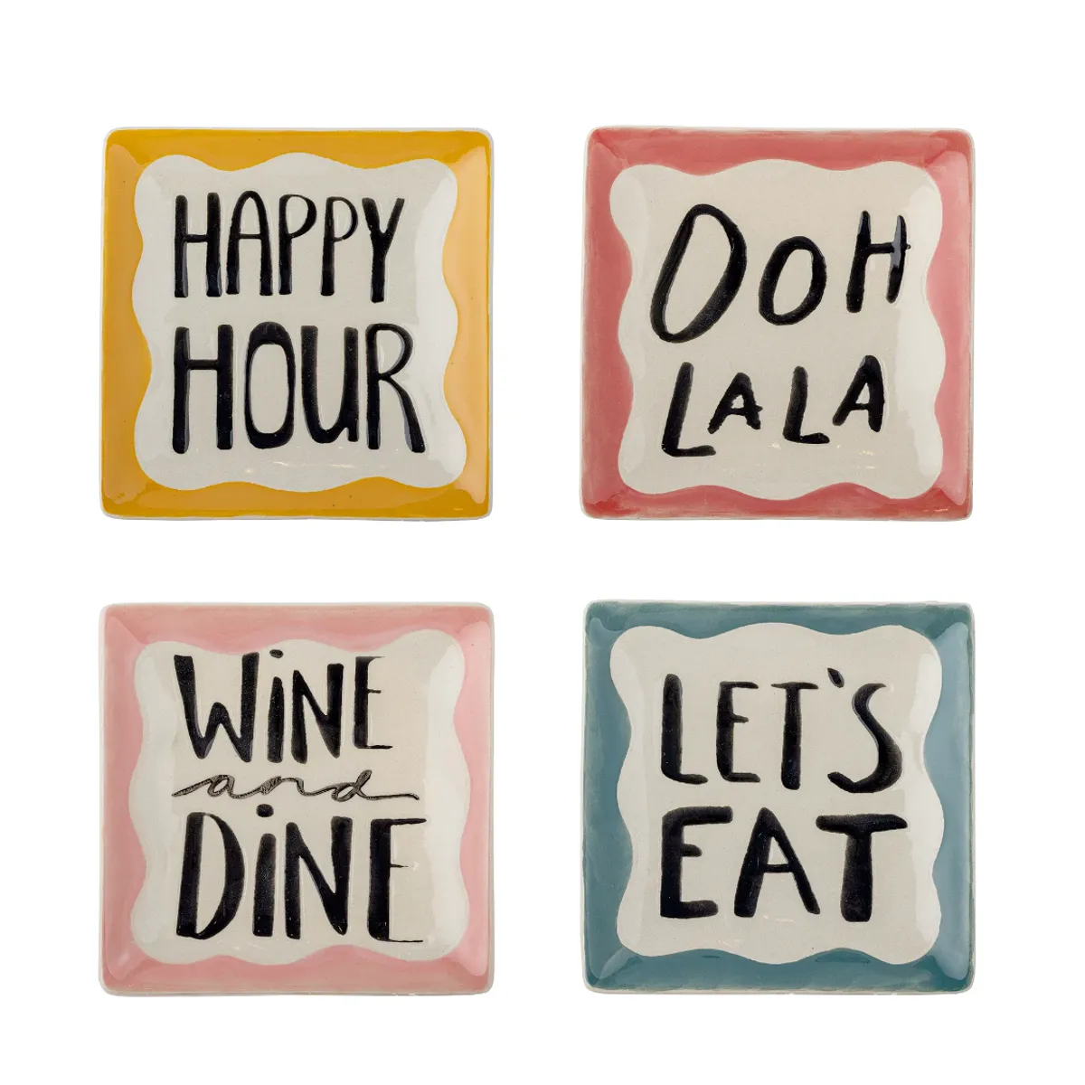 Bloomingville Soline Asjetter 4-pk Multicolor