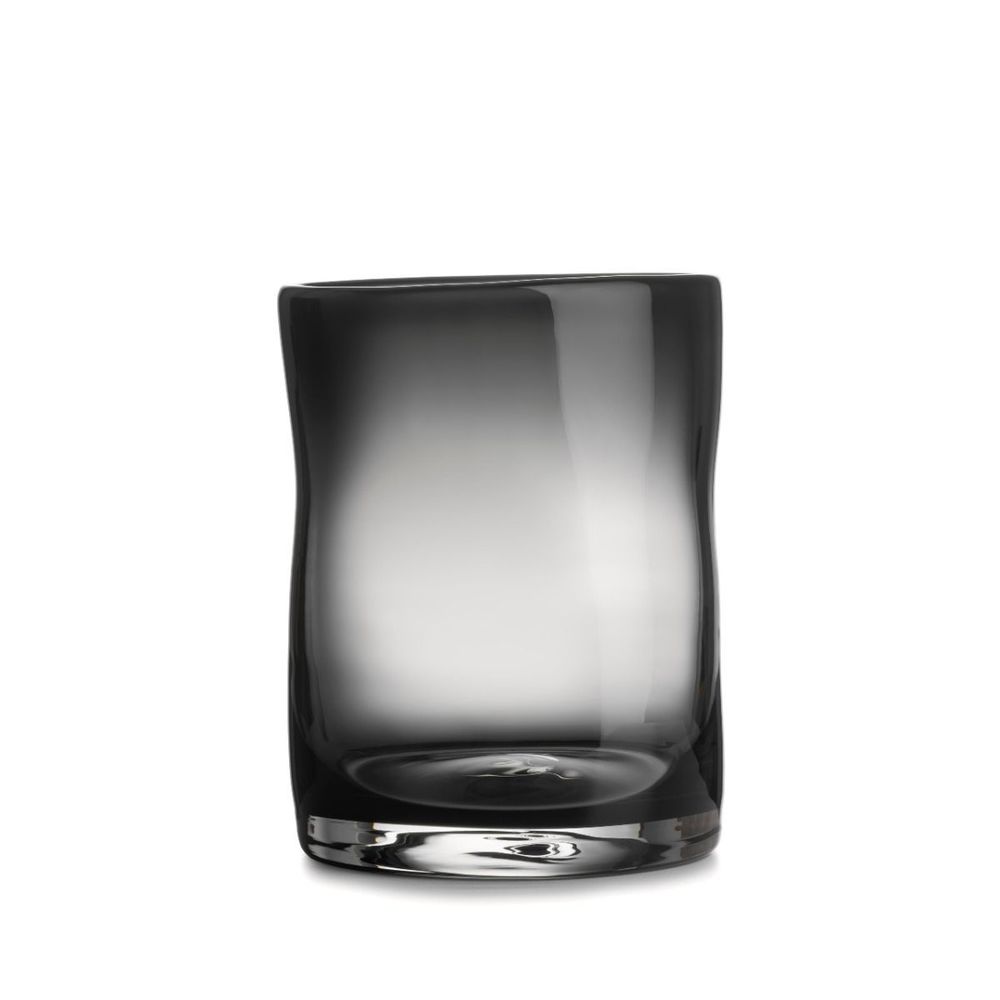 Hadeland Glassverk Sine Vase H20,5 cm Røkgrå