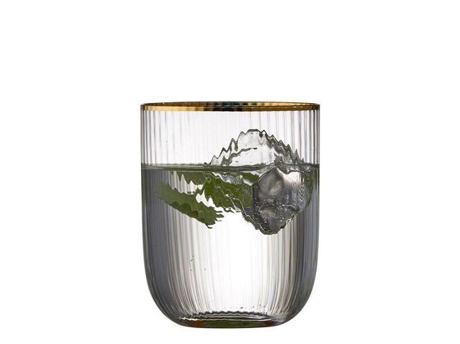 Hovedbilde Lyngby Glass Palermo Gold Vannglass 35 cl 4-pk