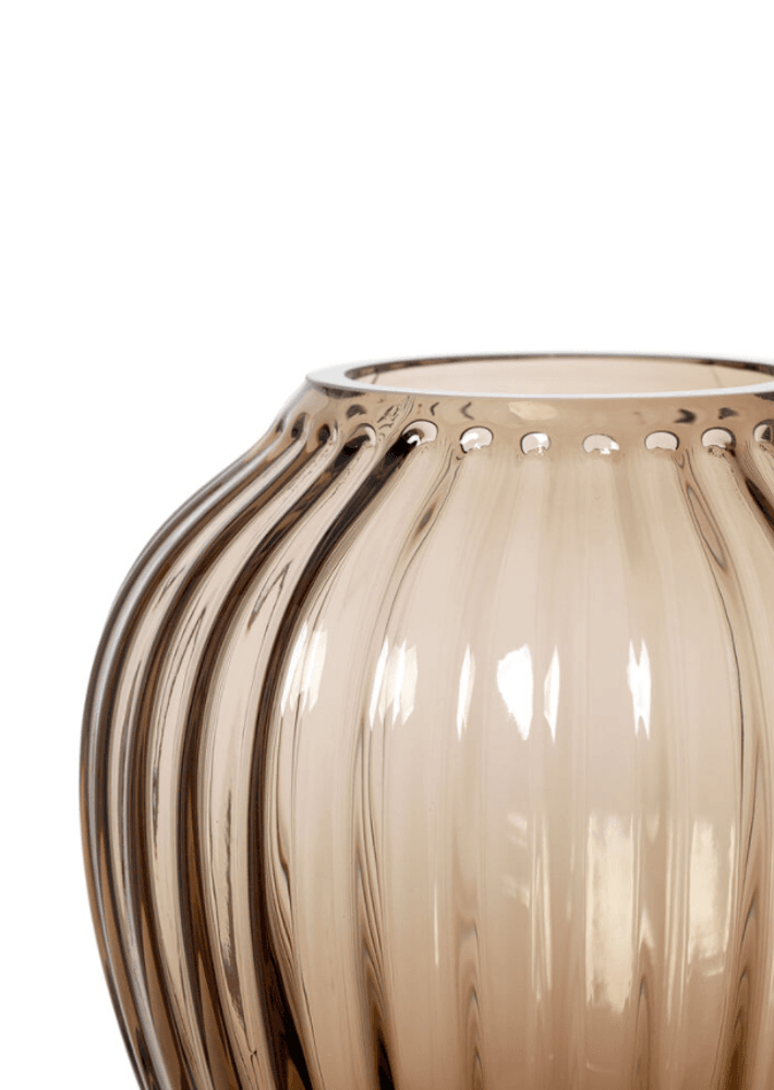 Kähler Hammershøi Vase Glass Valnøtt 14 cm
