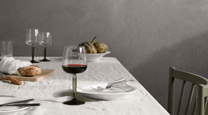 Hovedbilde Kähler Hammershøi Vinglass 35 cl Grønn, 2 stk