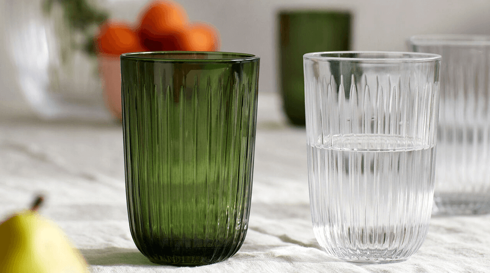 Kähler Hammershøi Vannglass Klar 37 cl 4 stk