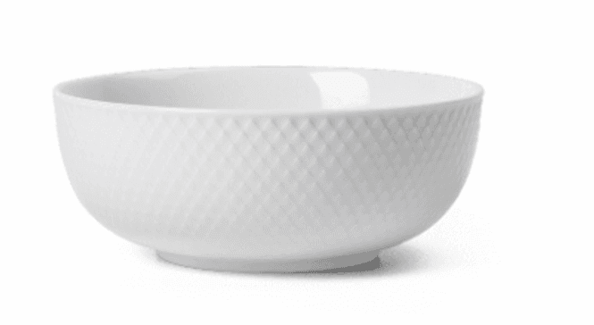 Hovedbilde Lyngby Porcelæn Rhombe Skål Hvit Ø15.5 cm