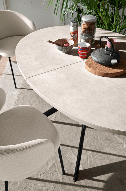 Hovedbilde Connubia Giove spisebord D120 frosted extraclear