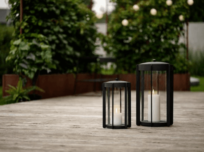 Hovedbilde Zone Denmark Firefly Lanterne LED 21,5x35cm black