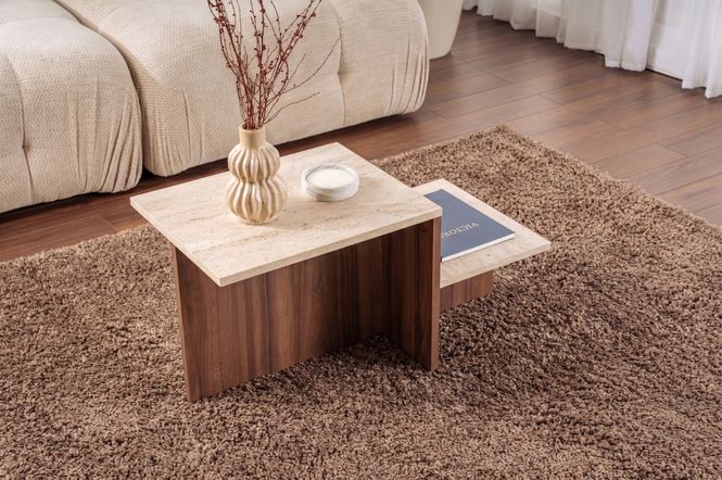 Hovedbilde Nordure Harmony salongbord – Travertine / Venezia ...