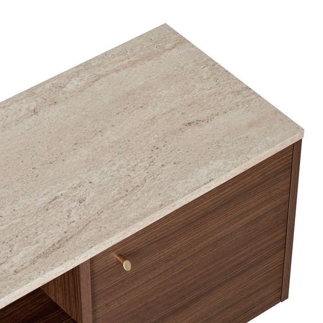 Hovedbilde Nordure Alvar TV-benk – Travertine / Milano ...