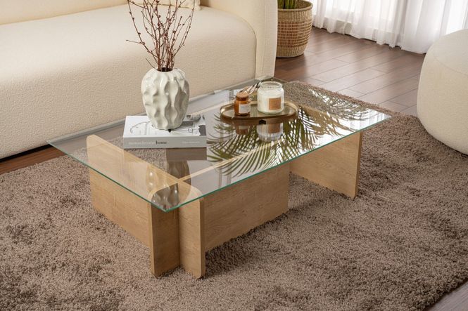 Hovedbilde Nordure Flavio sofabord – Honey Oak