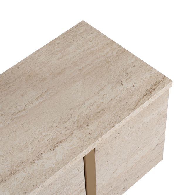 Hovedbilde Nordure Onera TV-benk – Travertine/gull