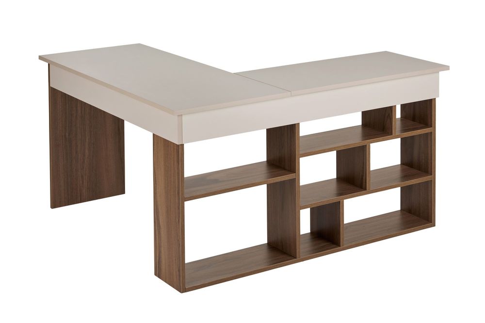 Nordure Vesper skrivebord – Cashmere/Walnut