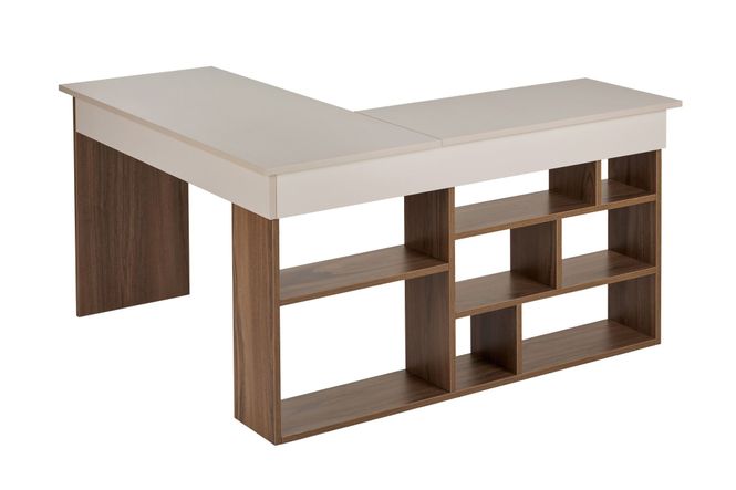 Hovedbilde Nordure Vesper skrivebord – Cashmere/Walnut