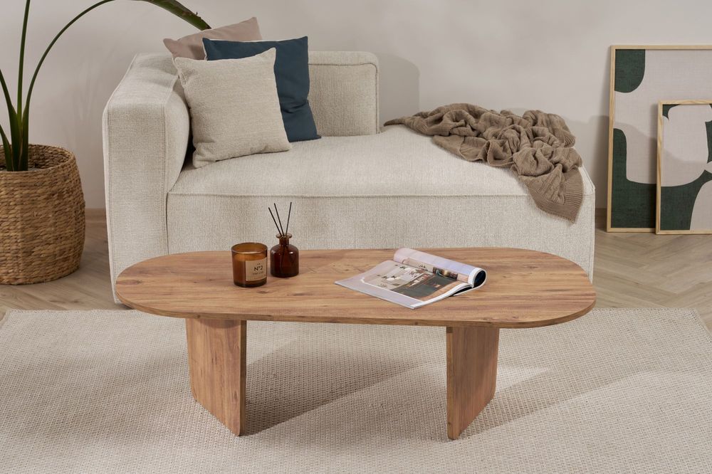 Nordure Ovalis sofabord – Atlantic Pine