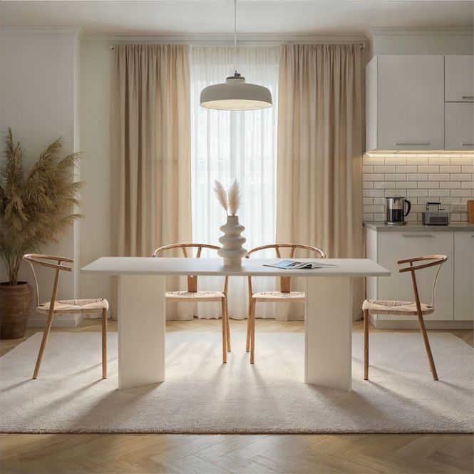 Hovedbilde Nordure Linza spisebord – Wood White