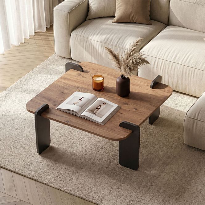 Hovedbilde Nordure Marais sofabord – Atlantic Pine/antrasitt