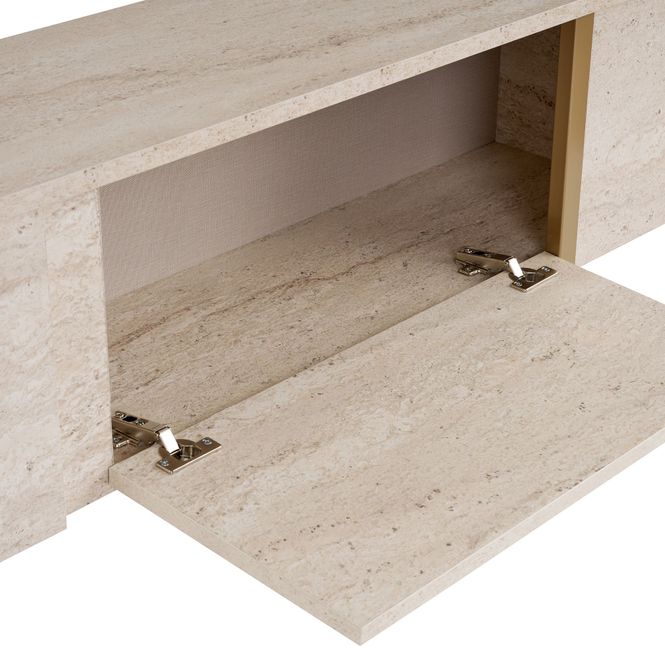 Hovedbilde Nordure Onera TV-benk – Travertine/gull