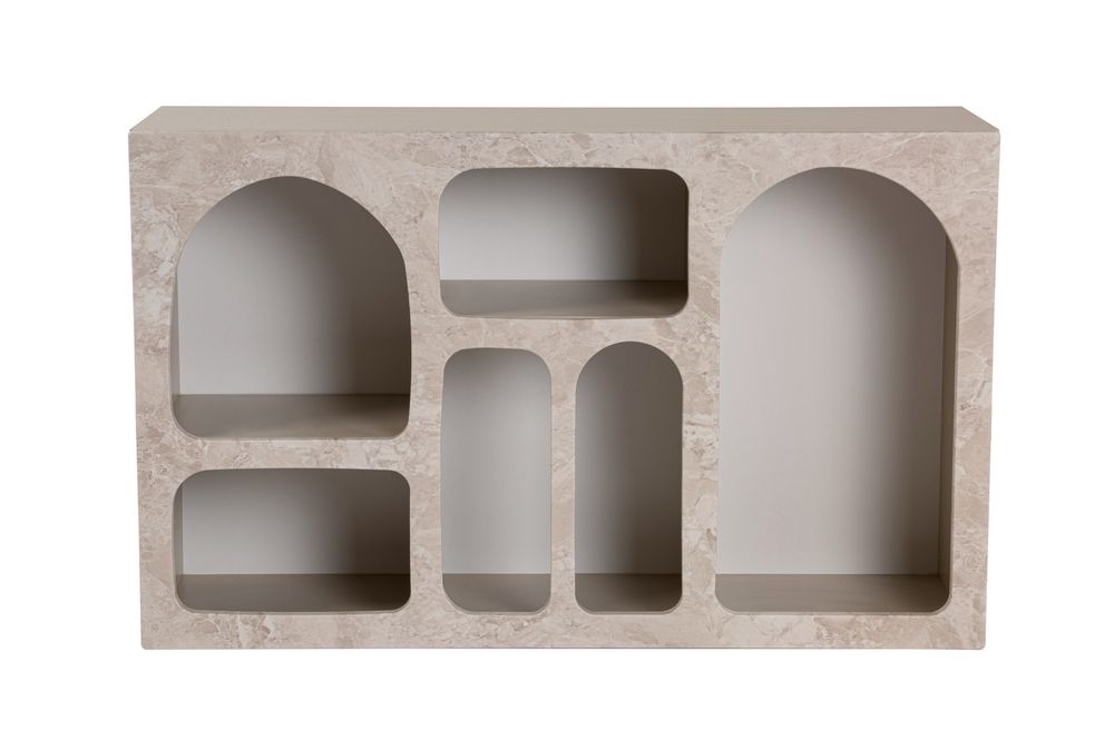Nordure Liva 120 konsollbord – Traverten Marble / Sandstone
