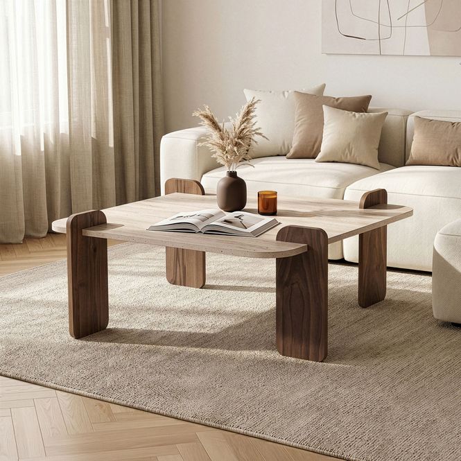 Hovedbilde Nordure Marais sofabord – Travertine/Venezia ...