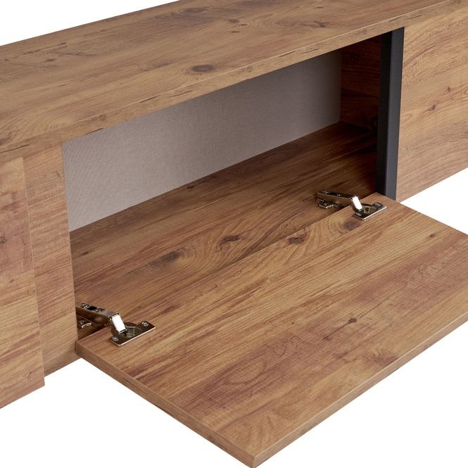 Hovedbilde Nordure Onera TV-benk – Atlantic Pine / svart