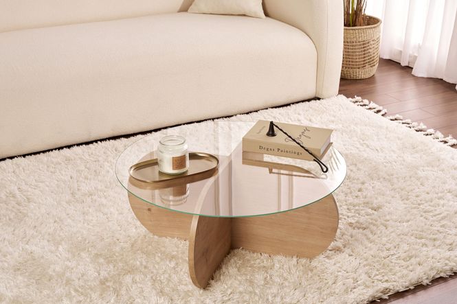 Hovedbilde Nordure Aeris sofabord – Sapphire Oak / ...