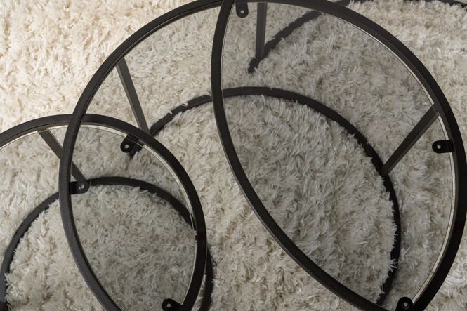 Hovedbilde Nordure Aurum sofabordsett – 80 / 60 / 42 / svart ...