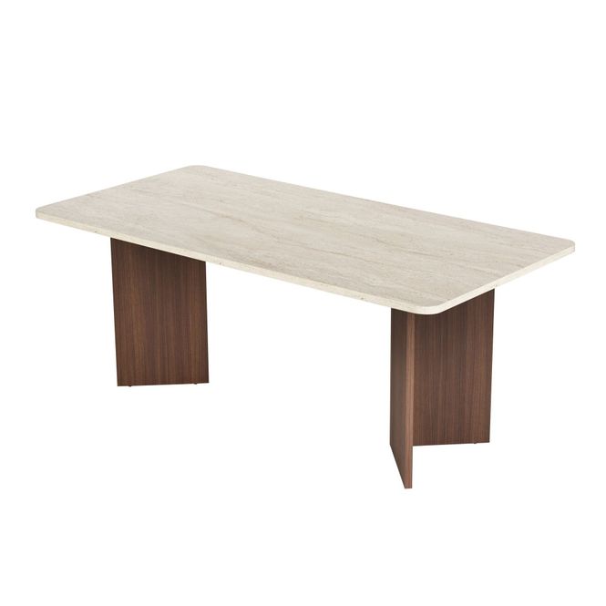 Hovedbilde Nordure Linza spisebord – Travertine / Milano ...