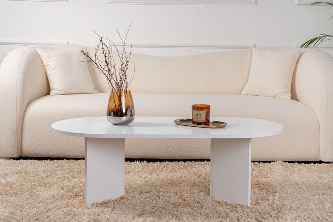 Hovedbilde Nordure Sable sofabord – hvit