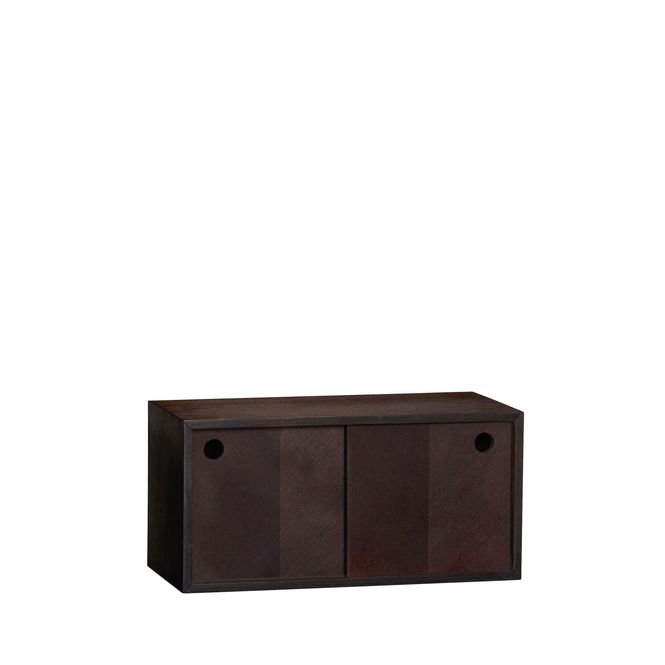 Hovedbilde Hübsch Herringbone vegghylle 40x20 cm – brun