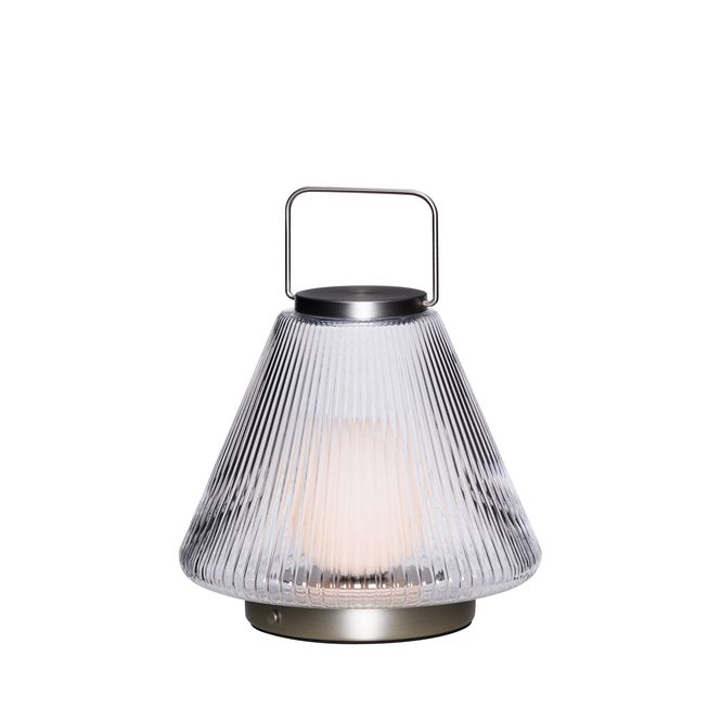 Hovedbilde Hübsch Tou transportabel lampe 28 cm – nikkel