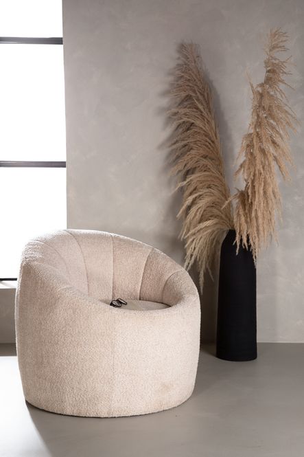 Hovedbilde Venture Home Warren lenestol – beige bouclé