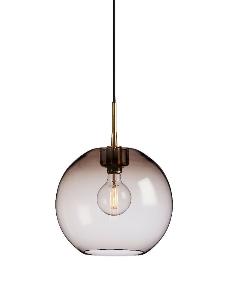 Belid Gloria Oppheng E27 Messing og Svart Kabel