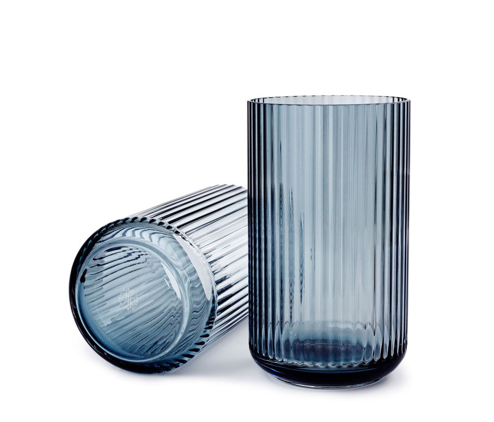Lyngby Porcelæn Vase glass 20 cm blå