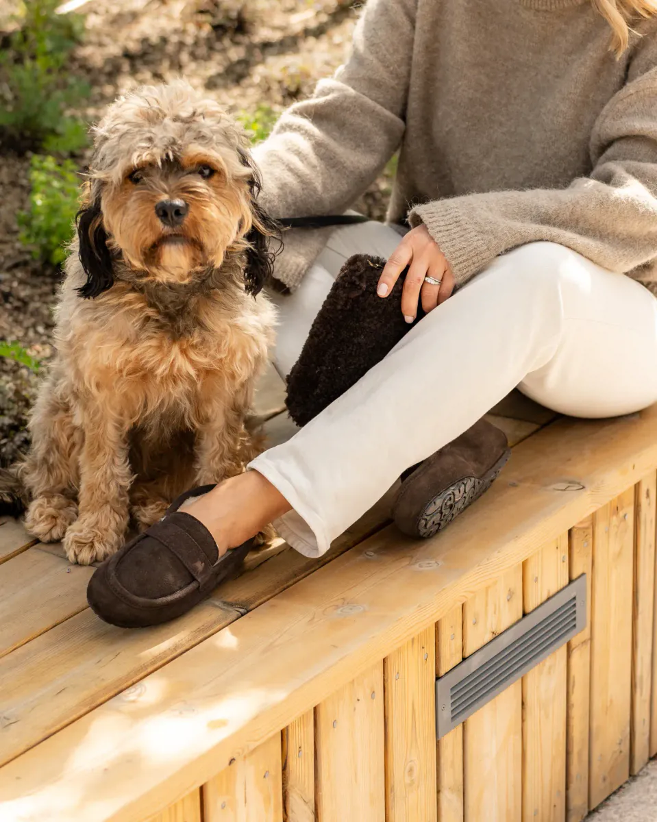 Shepherd Denver Mokkasin Tøfler Unisex Moro