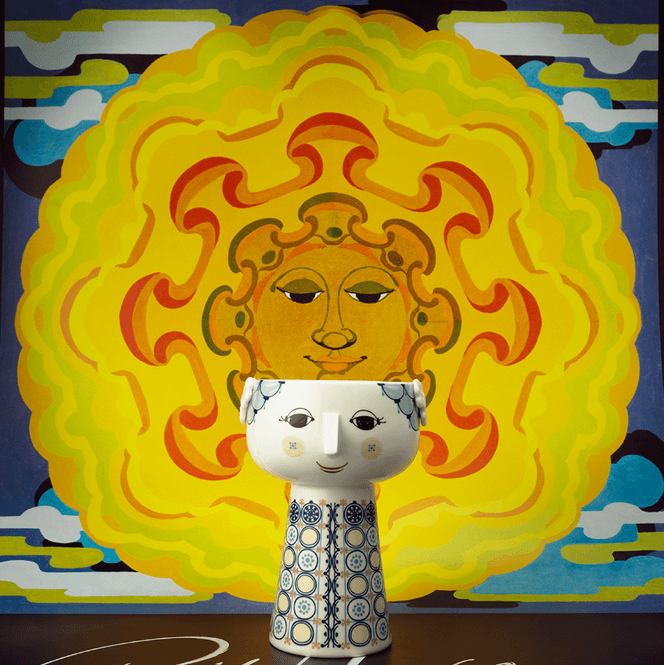 Hovedbilde Bjørn Wiinblad Eva Vase Blue H18,5
