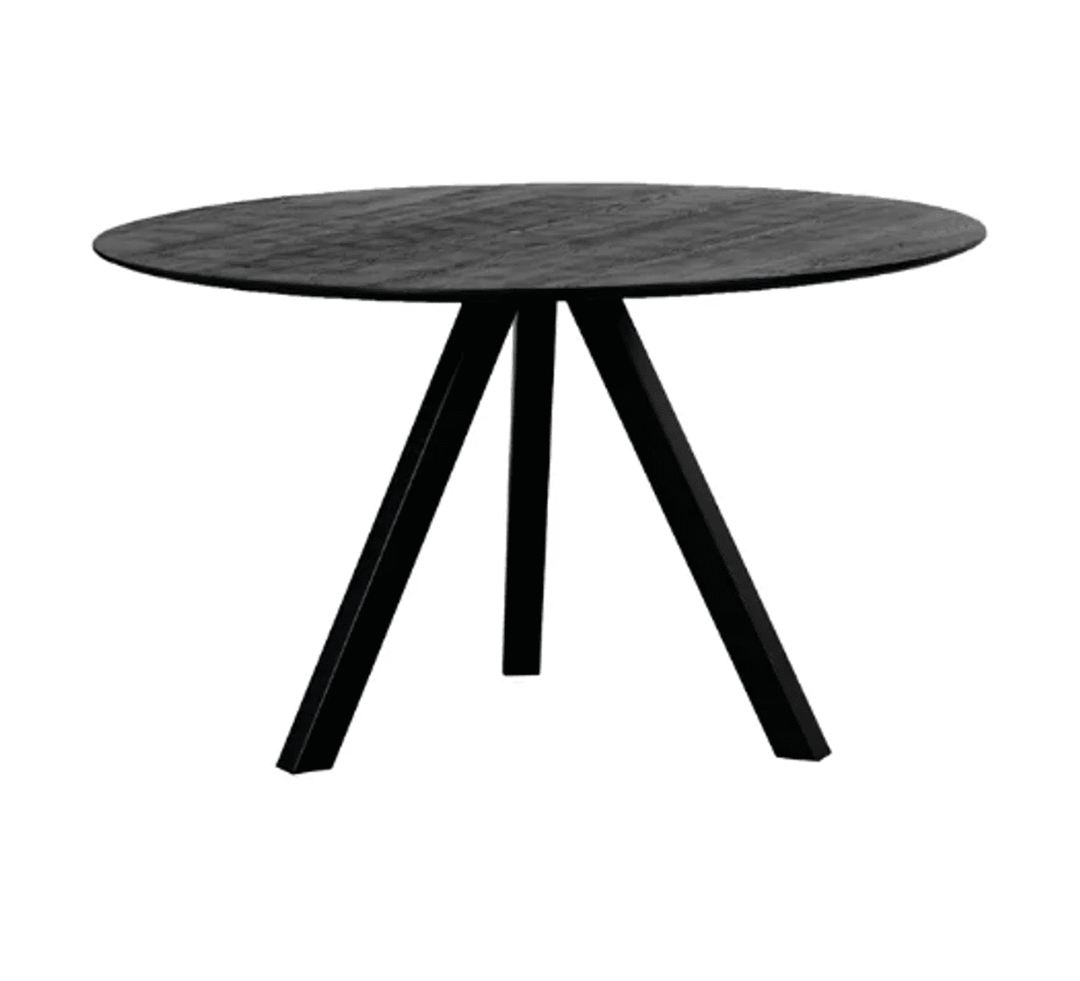 Trend Collection Atlanta Spisebord Sort Rund – Ø130 x 76 cm