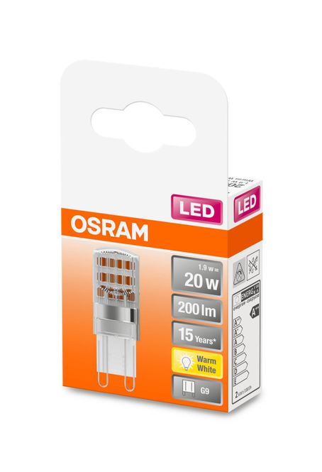 Hovedbilde Osram Lyspære LED Pin G9 20, klar
