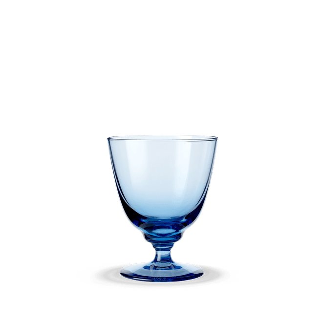Hovedbilde Holmegaard Flow Glass med stett blå 35 cl