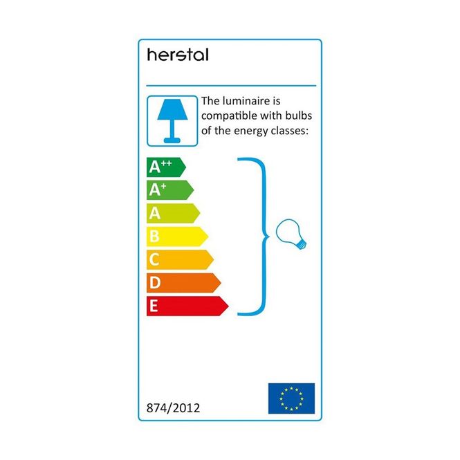 Hovedbilde Herstal Manola 30 Sort LED (inkl lyspærer!)