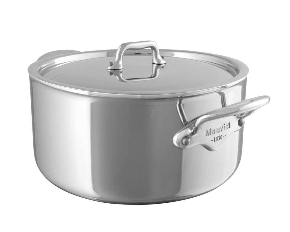 Mauviel Cook Style gryte med stållokk stål - 5,9 liter