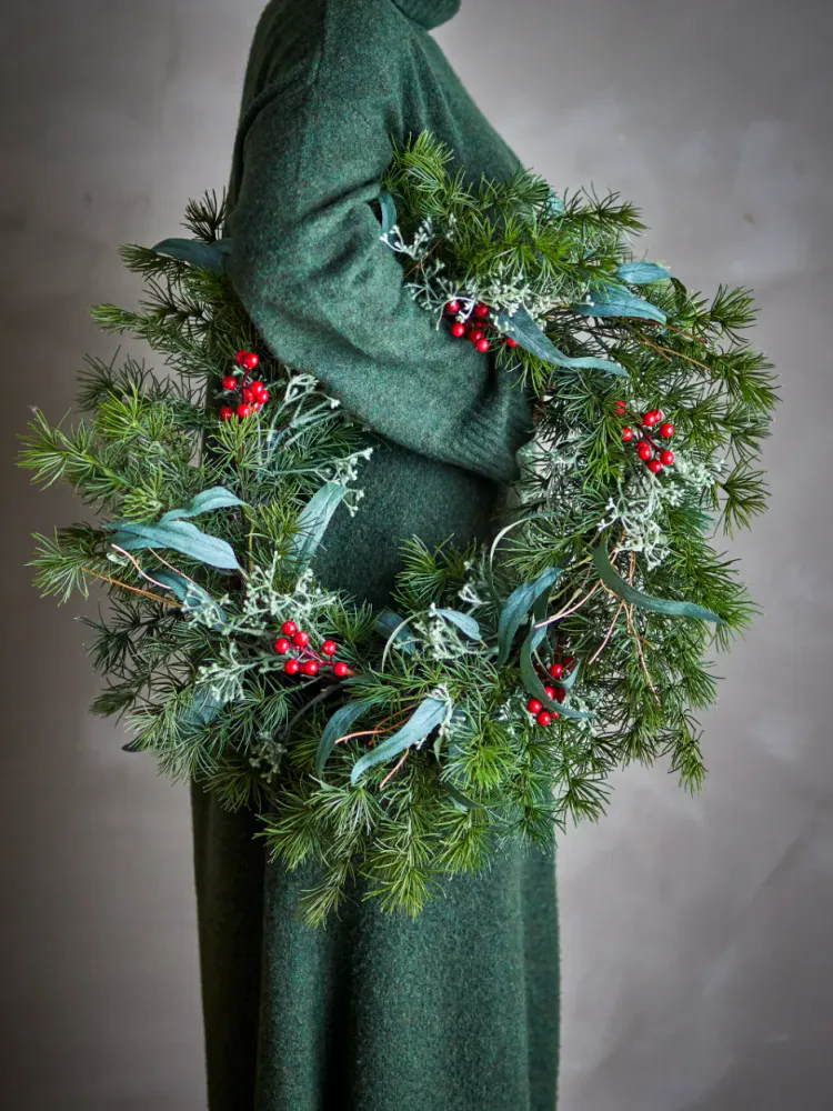 Bloomingville Pine Julekrans Grønn