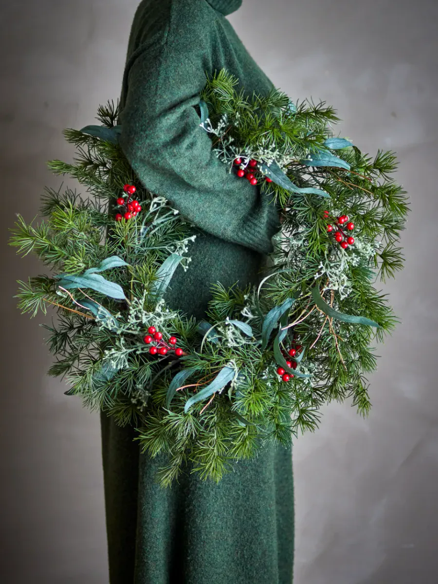 Bloomingville Pine Julekrans Grønn