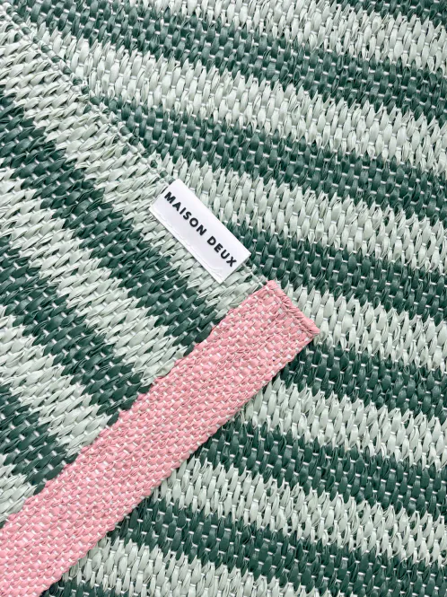 Hovedbilde Maison Deux Stripe Cactus Teppe 70x300