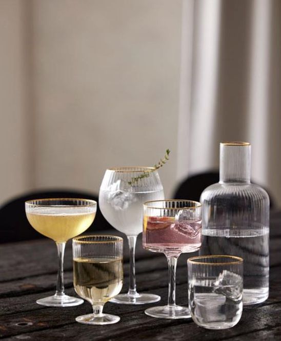 Hovedbilde Lyngby Glass Palermo Gold Gin & Tonic Glass 65 cl ...
