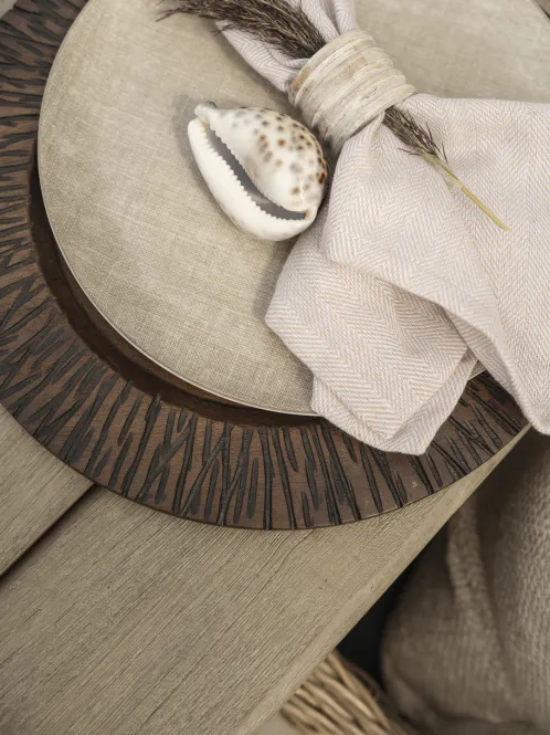 Hovedbilde Halvor Bakke Lecce Tøyservietter 4-pk Beige