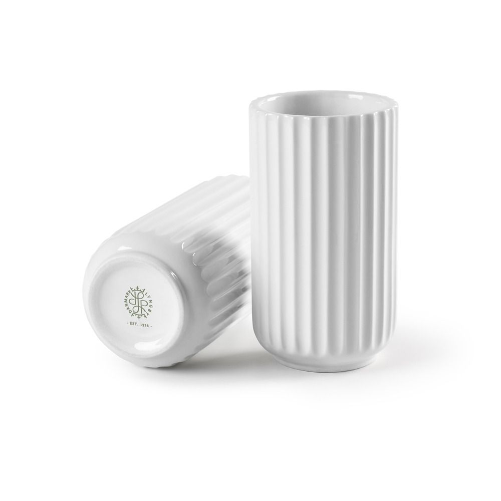 Lyngby Porcelæn Vase 8 cm hvit